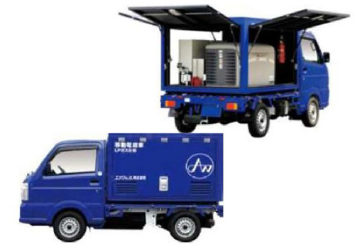 LPガス仕様移動電源車